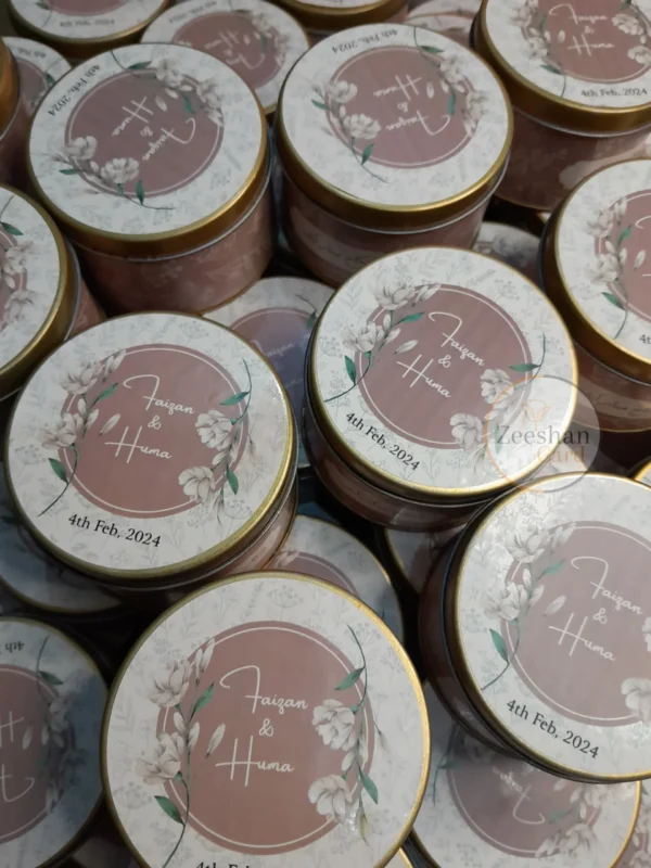 Brown Printed Tin Box - Image 5
