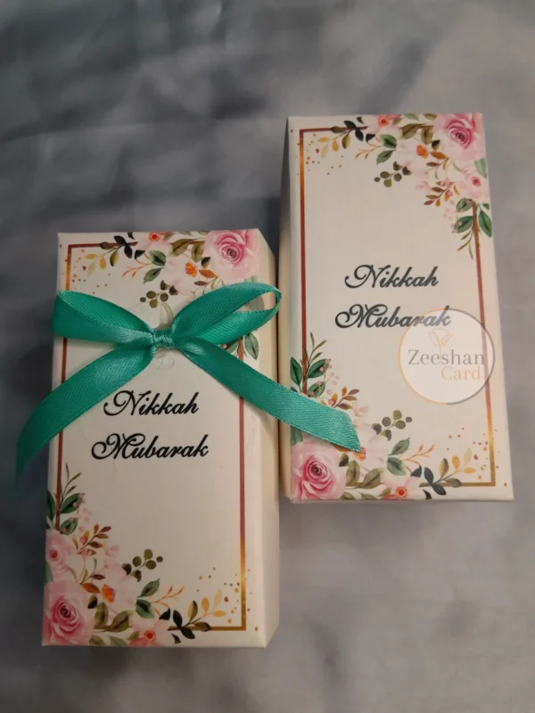 Long Printed Bid Box With Bow - Image 3