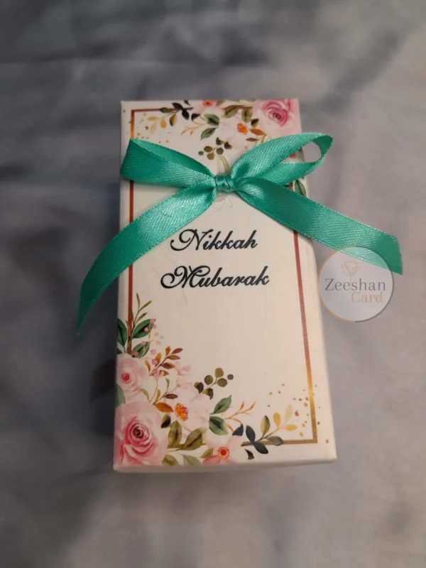 Long Printed Bid Box With Bow