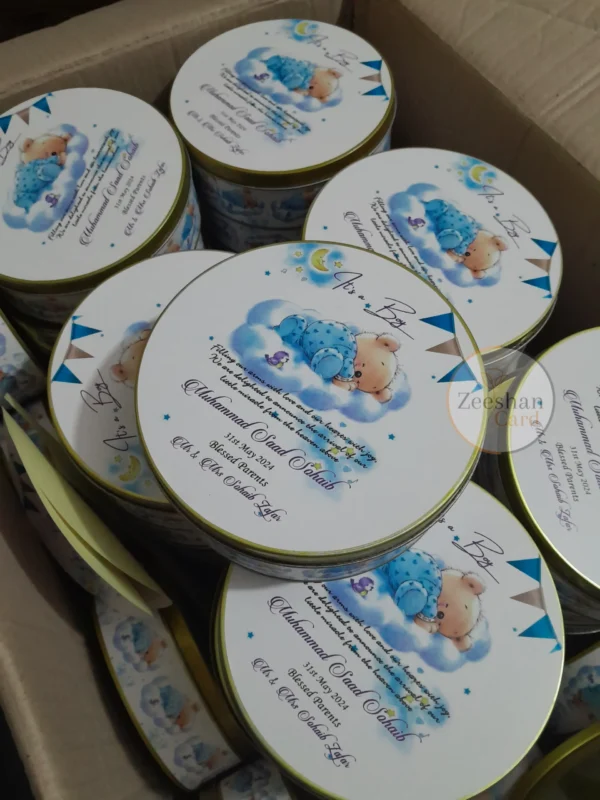 Baby Boby Announcement Tin Box - Image 3