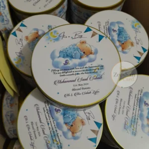 Baby Boby Announcement Tin Box