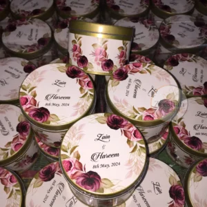 Mehroon Flower Tin Box