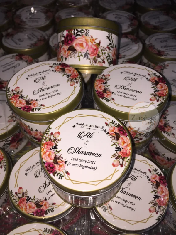 New Floral Design Tin Box