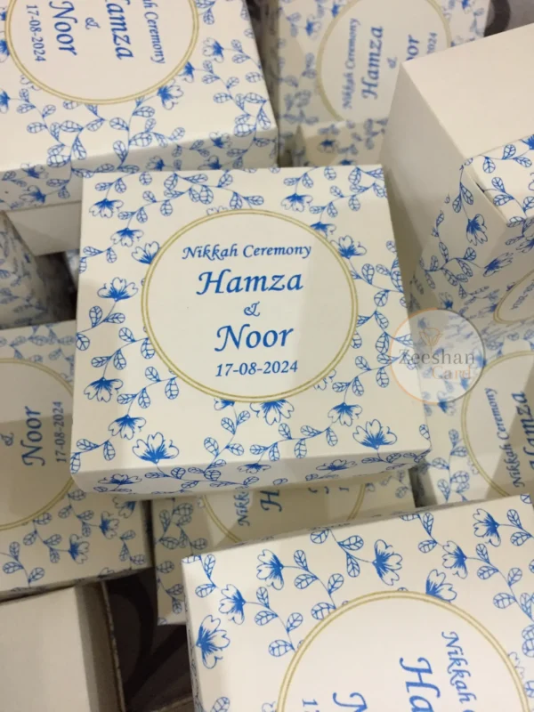 Blue Printed Bid Box - Image 6