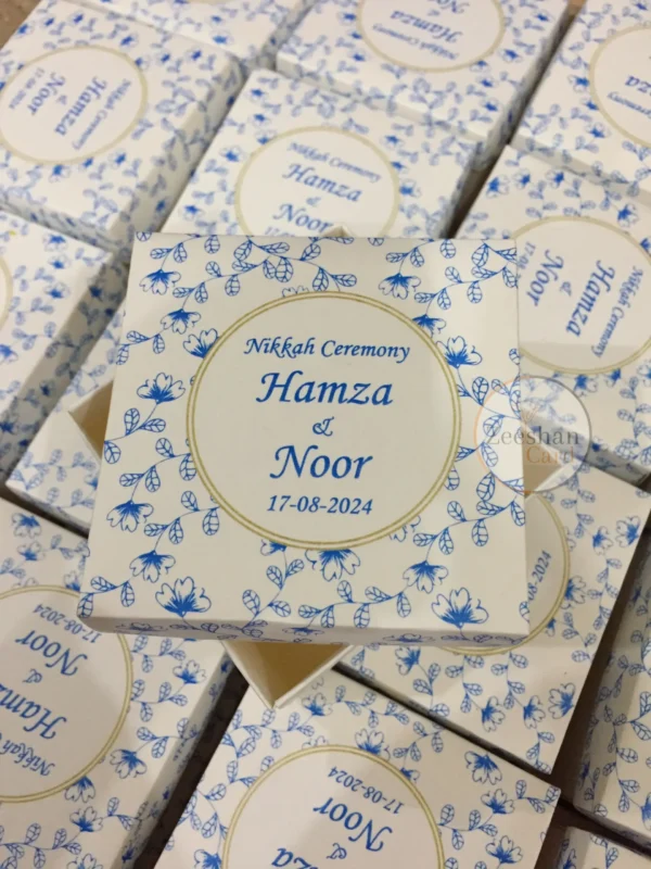 Blue Printed Bid Box - Image 2