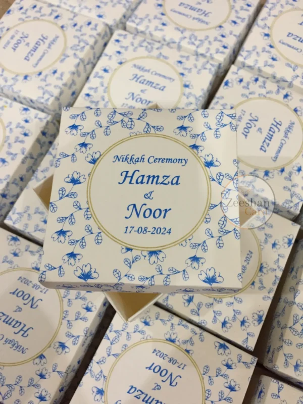 Blue Printed Bid Box