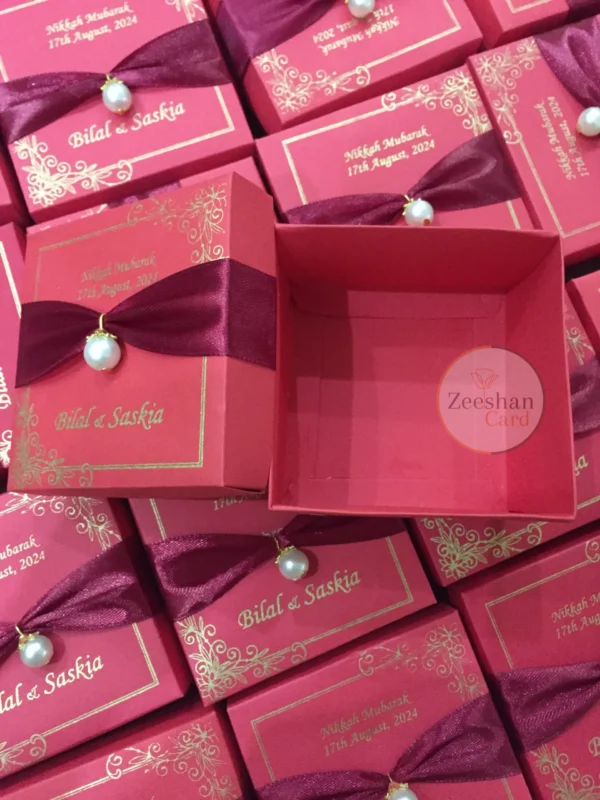 Red Box With Ribbon And Moti - Image 2
