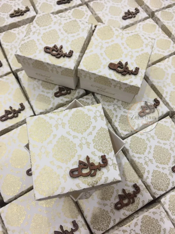 Printed Bid Boxes With Wooden Qabool Hy - Image 4