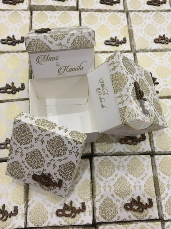 Printed Bid Boxes With Wooden Qabool Hy - Image 3