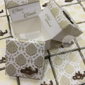 Printed Bid Boxes With Wooden Qabool Hy