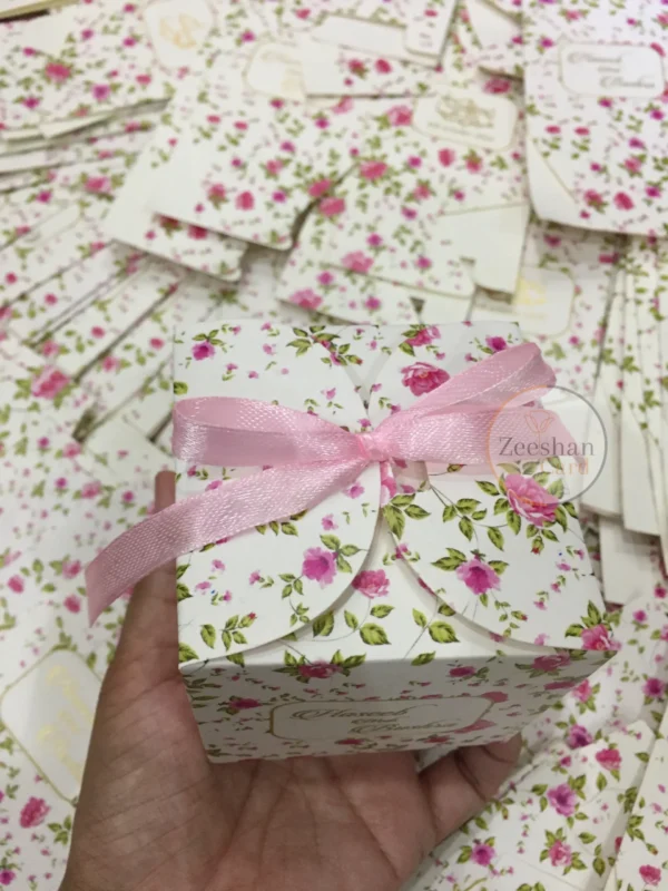 Pink Flowers Printed Ribbon Box - Image 5
