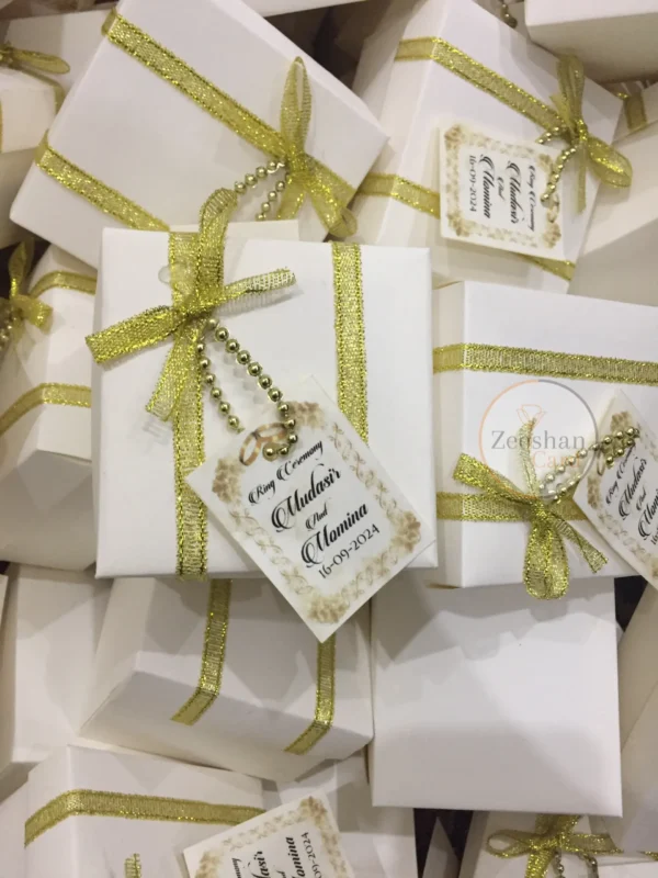 New Design Box With Zari Ribbon And Tag - Image 4