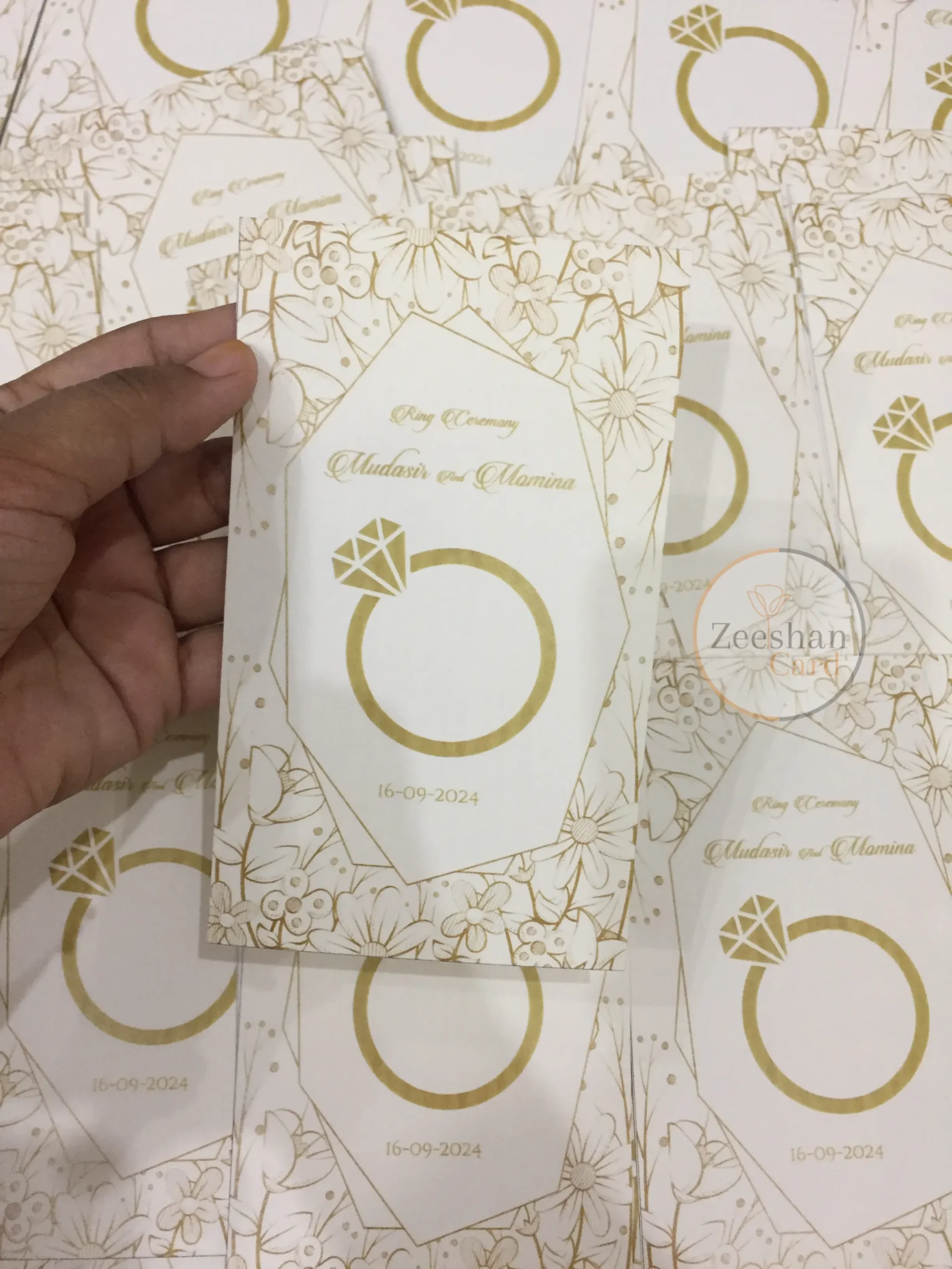 Ring Ceremony Card