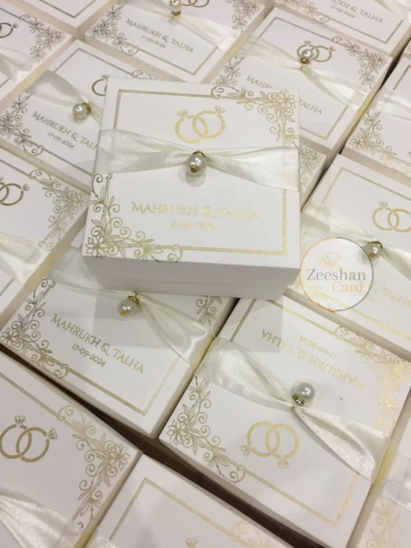 Ring Cermony Bid Box With Moti And Ribbon - Image 6