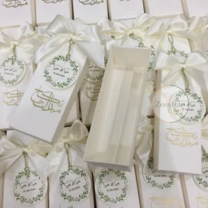 Nikah Mubarak Bid Box With Bow And Tag