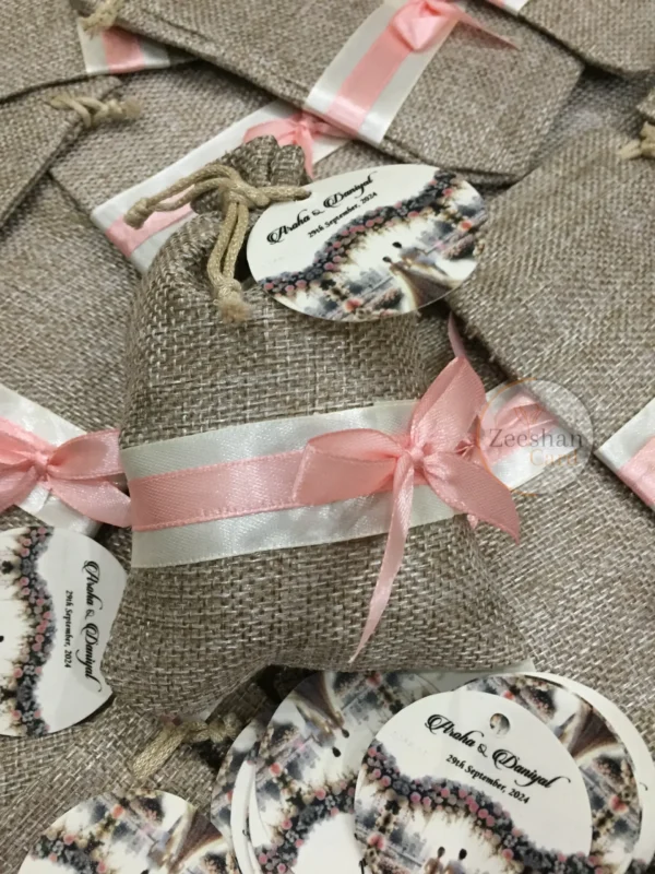 Jute Bid Punch With Bow And Tag - Image 5