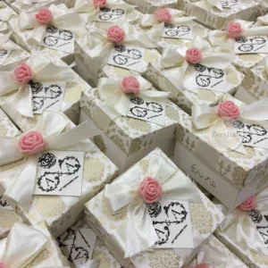 New Design Bid Box With Flower And Tag